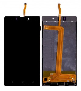 Lcd With Touch Screen For Lyf Wind 7i Black By - Maxbhi Com