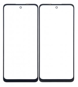 Replacement Front Glass For Motorola Moto E32 India Black By - Maxbhi Com