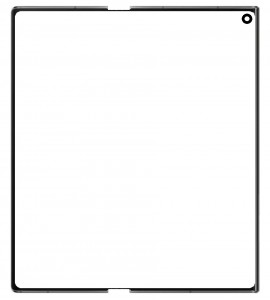 Replacement Front Glass For Honor V Purse Black By - Maxbhi Com