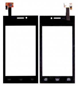 Touch Screen Digitizer For Intex Aqua Y2 Black By - Maxbhi Com