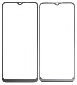 Replacement Front Glass For Realme C3 Black By - Maxbhi Com