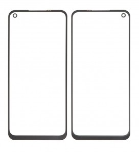 Replacement Front Glass For Realme Narzo 30 5g Black By - Maxbhi Com