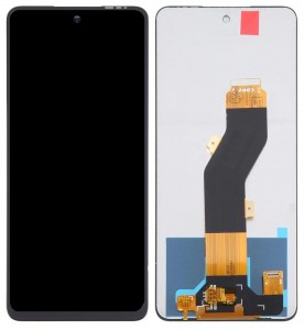 Lcd With Touch Screen For Itel S24 Black By - Maxbhi Com