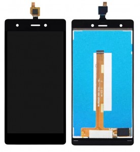 Lcd With Touch Screen For Wiko Pulp Black By - Maxbhi Com