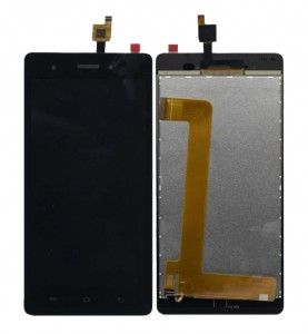 Lcd With Touch Screen For Lava Iris 820 Black By - Maxbhi Com