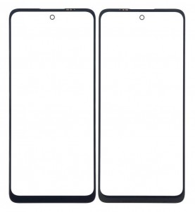Replacement Front Glass For Motorola Moto G22 Black By - Maxbhi Com