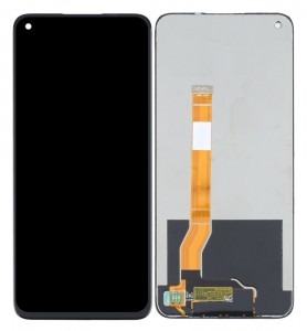 Lcd With Touch Screen For Realme Q3s Black By - Maxbhi Com