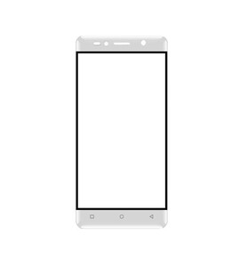 Replacement Front Glass For Hitech Air A9 White By - Maxbhi.com