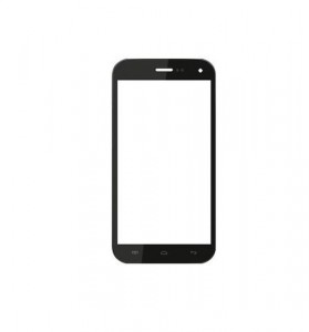 Replacement Front Glass For Wiko Barry Black By - Maxbhi.com