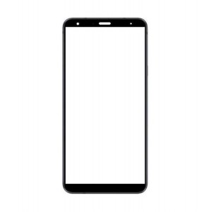Replacement Front Glass For Lg Q8 2018 Black By - Maxbhi Com