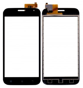 Touch Screen Digitizer For Intex Aqua Curve Black By - Maxbhi Com