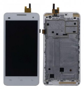 Lcd With Touch Screen For Micromax A190 Canvas Hd Plus White By - Maxbhi Com