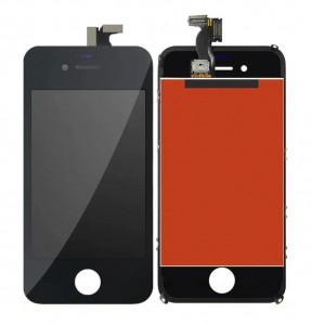 Lcd With Touch Screen For Apple Iphone 4 Cdma Black By - Maxbhi Com