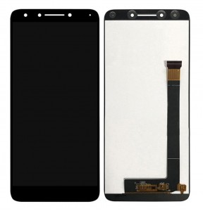 Lcd With Touch Screen For Alcatel 7 Black By - Maxbhi Com