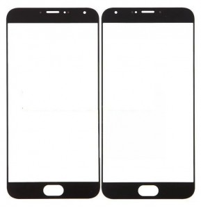 Replacement Front Glass For Meizu Mx5e Black By - Maxbhi Com