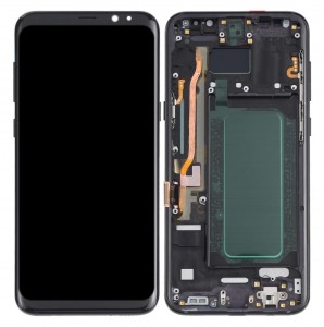 Lcd With Touch Screen For Samsung Galaxy S8 Black By - Maxbhi Com