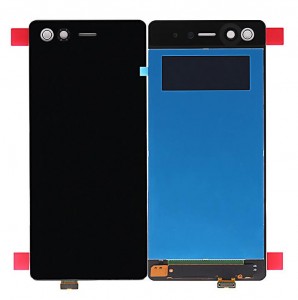 Lcd With Touch Screen For Zte Axon M White By - Maxbhi Com