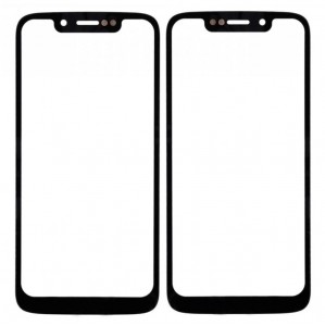 Replacement Front Glass For Motorola Moto G7 Play Black By - Maxbhi Com