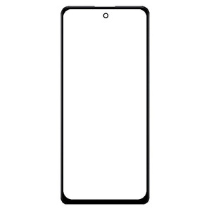 Replacement Front Glass For Xiaomi Redmi Note 12t Pro Black By - Maxbhi Com