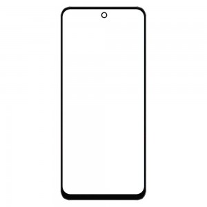 Replacement Front Glass For Philips S6206 Black By - Maxbhi Com