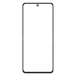 Replacement Front Glass For Tecno Camon 30 Black By - Maxbhi Com