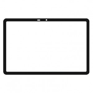 Replacement Front Glass For Tecno Megapad 11 Black By - Maxbhi Com