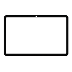 Replacement Front Glass For Blackview Tab 16 Pro Black By - Maxbhi Com