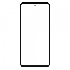 Replacement Front Glass For Ulefone Armor 28 Pro 5g Black By - Maxbhi Com