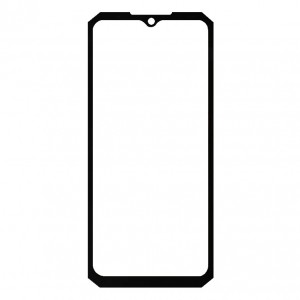 Replacement Front Glass For Doogee Fire 7 Black By - Maxbhi Com