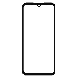 Replacement Front Glass For Doogee S200 Max Black By - Maxbhi Com