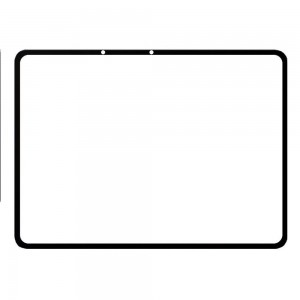 Replacement Front Glass For Realme Pad 3 Black By - Maxbhi Com