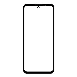 Replacement Front Glass For Blackview Fort 5 Black By - Maxbhi Com