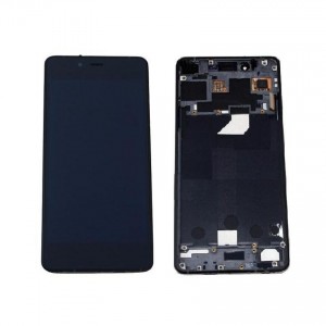 Display for Micromax Canvas Sliver 5 Black (Combo Folder) by Maxbhi.com