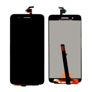 Lcd With Touch Screen For Micromax Canvas Juice 4g Q461 Black By - Maxbhi Com