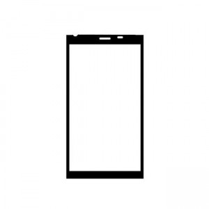 Replacement Front Glass For Celkon Millennium Ultra Q500 Black By - Maxbhi.com