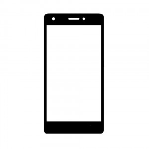 Replacement Front Glass For Lava V2s Black By - Maxbhi.com