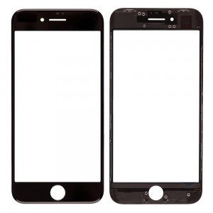Replacement Front Glass For Apple Iphone 8 Black By - Maxbhi Com