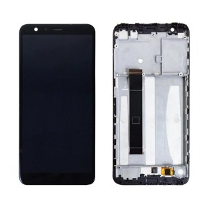Lcd With Touch Screen For Asus Zenfone Max Plus M1 Black By - Maxbhi Com