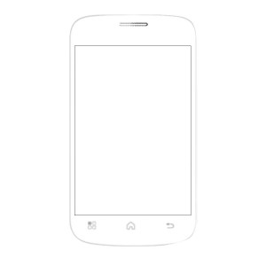 Replacement Front Glass For Ktouch A11 Black By - Maxbhi.com