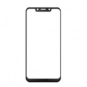Replacement Front Glass For Tecno Camon Iclick 2 Black By - Maxbhi Com