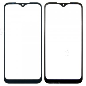 Replacement Front Glass For Motorola Moto E7 Black By - Maxbhi Com