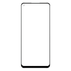 Replacement Front Glass For Realme V25 Black By - Maxbhi Com