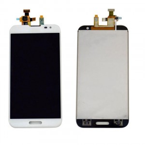 Lcd With Touch Screen For Lg Optimus G Pro F240 White By - Maxbhi Com
