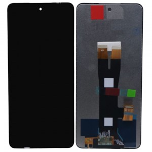 LCD with Touch Screen for Lava Blaze 2 5G Black