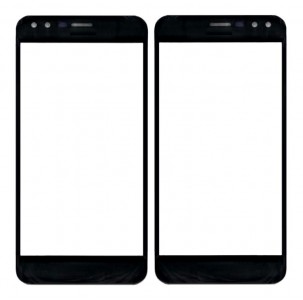 Replacement Front Glass For Lava Z70 Black By - Maxbhi Com