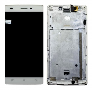 Lcd With Touch Screen For Intex Aqua Ace Mini White By - Maxbhi Com