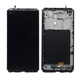 Lcd With Touch Screen For Lg V20 Black By - Maxbhi Com