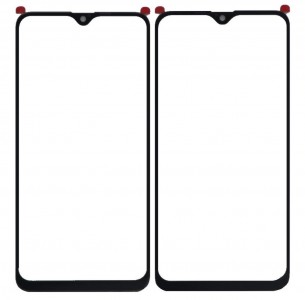 Replacement Front Glass For Oppo A7 Black By - Maxbhi Com