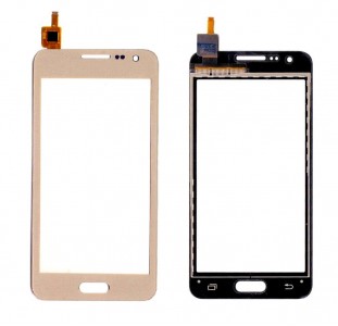 Touch Screen Digitizer For Samsung Galaxy A3 A300h Gold By - Maxbhi Com