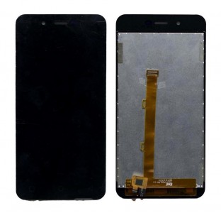 Lcd With Touch Screen For Micromax Canvas Spark A380 Black By - Maxbhi Com